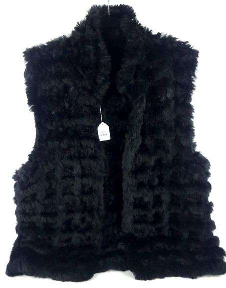 BLACK RABBIT VEST