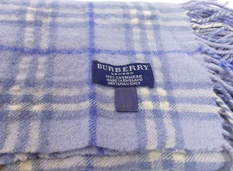 TWO BURBERRY SCARVES