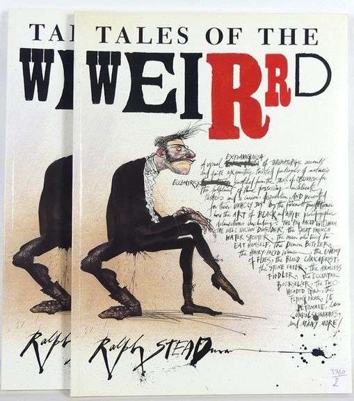 TWO RALPH STEADMAN BOOKS INCL. AUTOGRAPHED WITH ILLUSTRATION