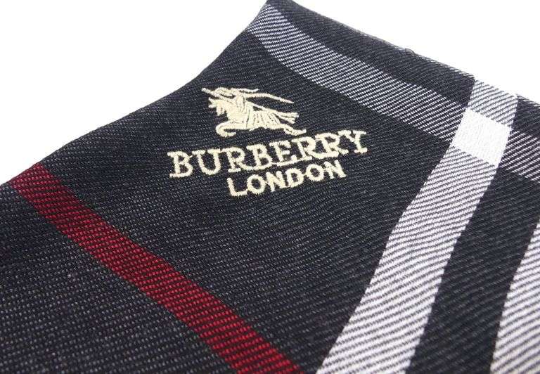 TWO BURBERRY SCARVES