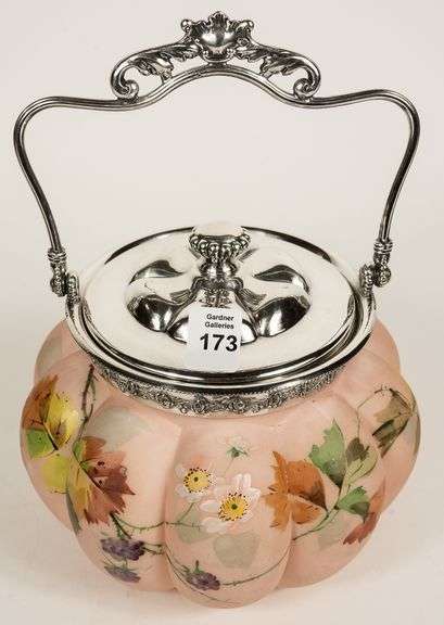 MT. WASHINGTON GLASS BISCUIT BARREL