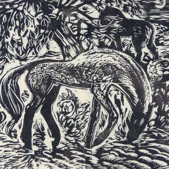 WOODCUT PRINT