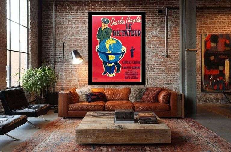 RARE CHARLIE CHAPLIN MOVIE POSTER