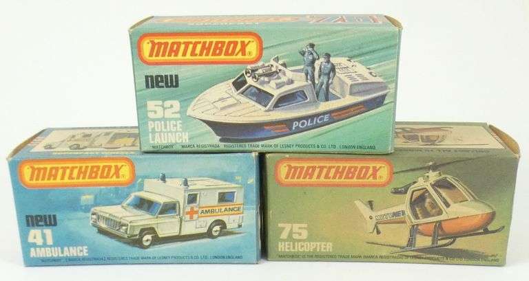 5 MATCHBOX 75 DIE-CAST IN BOXES
