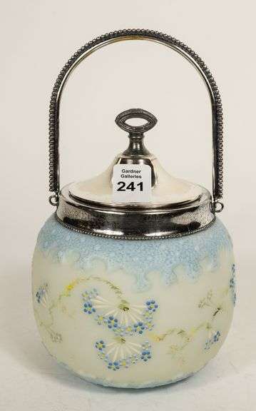 MT. WASHINGTON GLASS BISCUIT BARREL