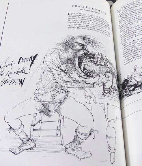 TWO RALPH STEADMAN BOOKS INCL. AUTOGRAPHED WITH ILLUSTRATION