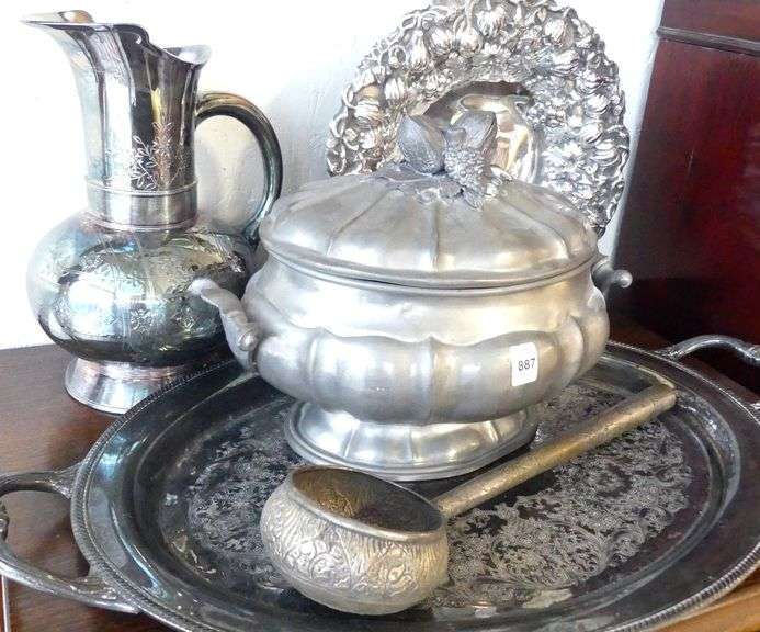 SILVER PLATE AND PEWTER