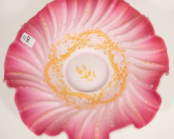 CASED SATIN GLASS BRIDE'S BOWL