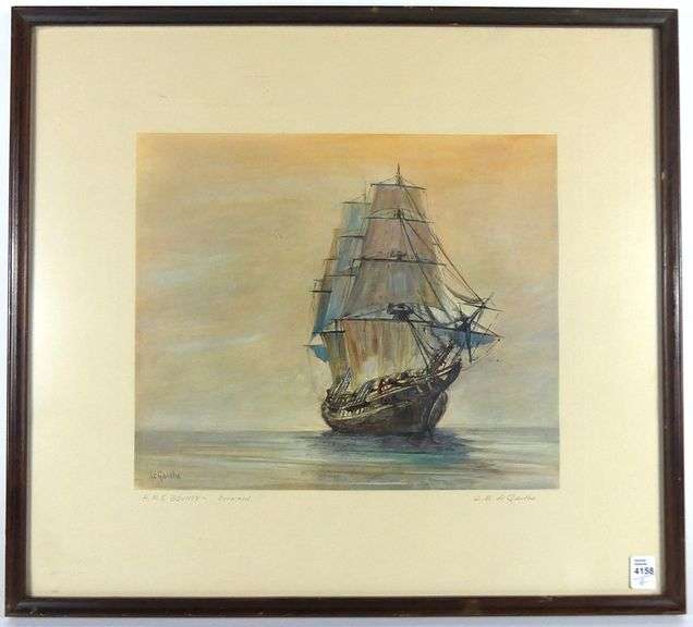 FOUR PRINTS INCL. SIGNED DEGARTHE