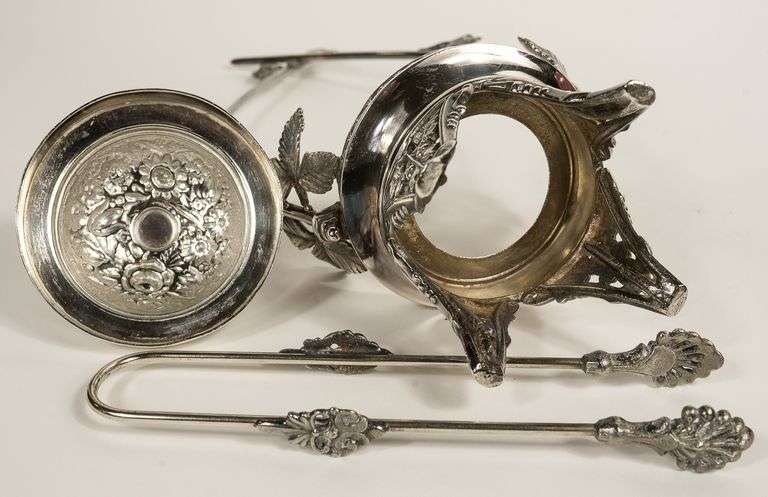 PINK CASED GLASS PICKLE CRUET