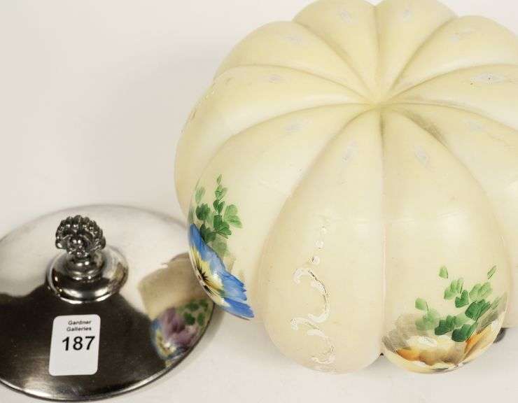 VICTORIAN SATIN GLASS BISCUIT BARREL