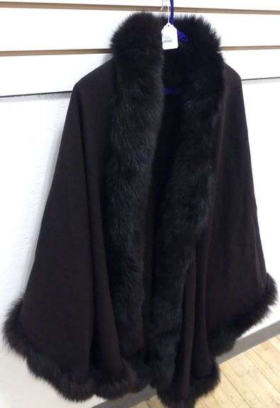 FOX FUR WRAP-AROUND PONCHO