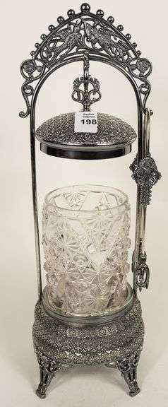 VICTORIAN GLASS PICKLE CRUET