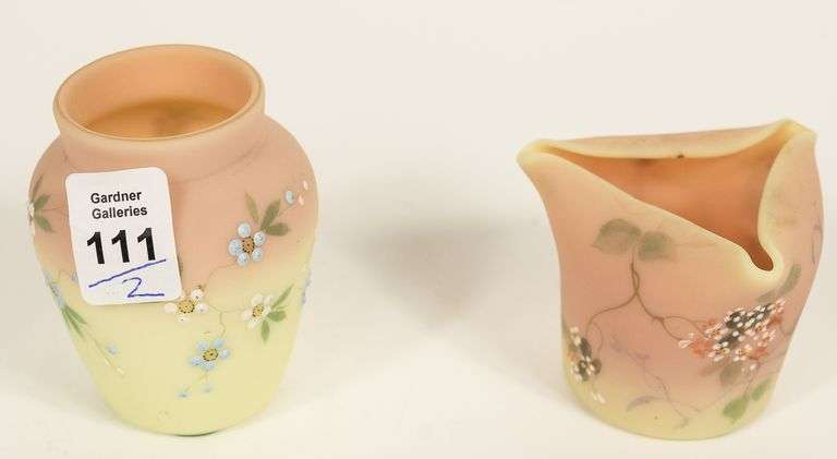 TWO PIECES OF BURMESE GLASS