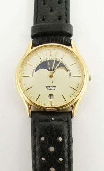 SEIKO MOON PHASE WRISTWATCH