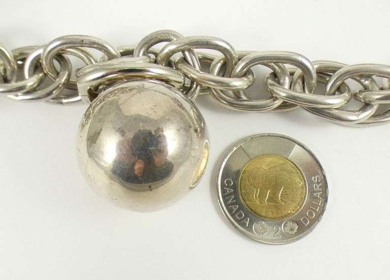 IMPRESSIVE HEAVY STERLING NECKLACE