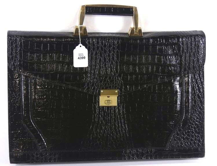 CROCODILE SKIN ATTACHE/BRIEFCASE