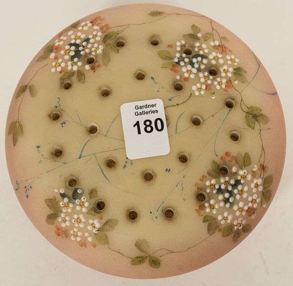 RARE BURMESE GLASS FLOWER FROG