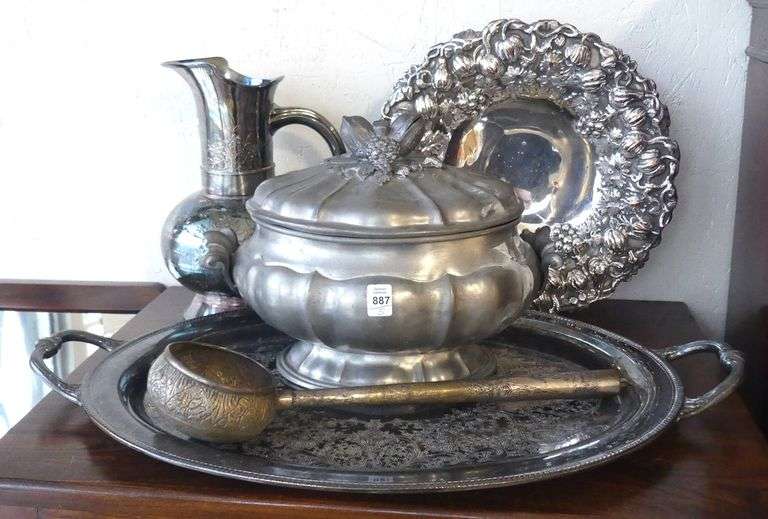 SILVER PLATE AND PEWTER