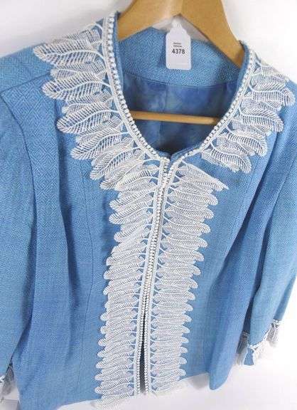 PAT BURNS-WENDLAND SILK & LACE JACKET