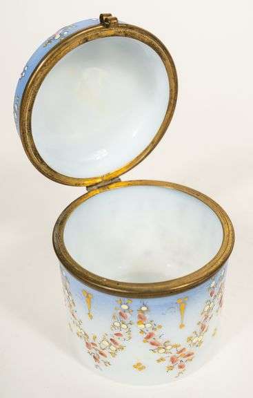 TWO SCENT BOTTLES AND DRESSER JAR