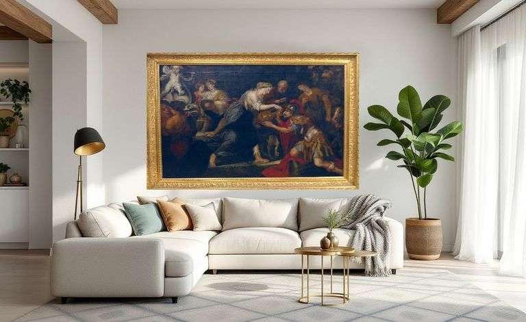 MONUMENTAL OIL ON CANVAS