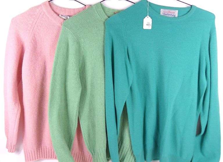 VINTAGE SCOTTISH SWEATERS, CARDIGAN & HAT