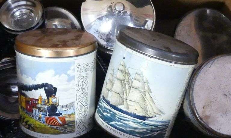 SILVER PLATE AND TINS