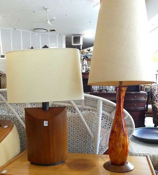 TWO MCM TABLE LAMPS