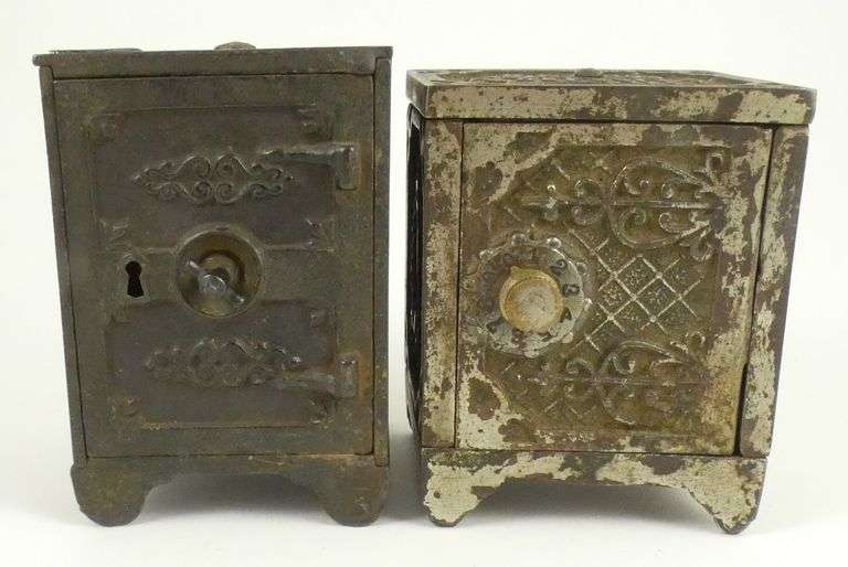 2 ANTIQUE COIN BANKS