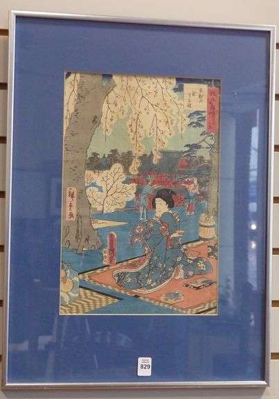 FRAMED JAPANESE WOODBLOCK