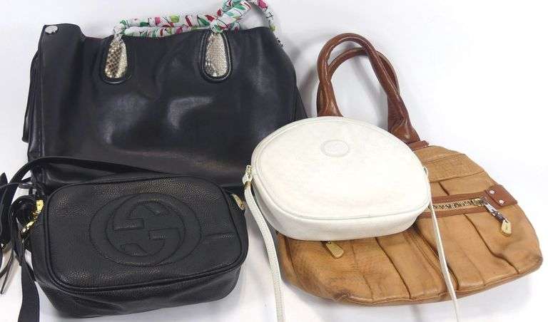FOUR VINTAGE DESIGNER PURSES