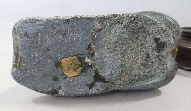 INUIT SOAPSTONE CARVING AND INDIGENOUS POTTERY BOWL