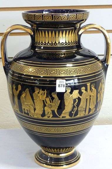 LARGE GREEK PORCELAIN VASE