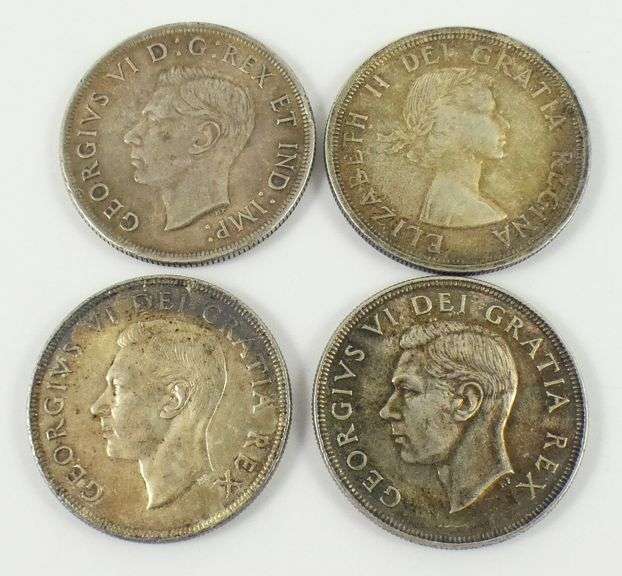 4 CANADIAN SILVER DOLLARS