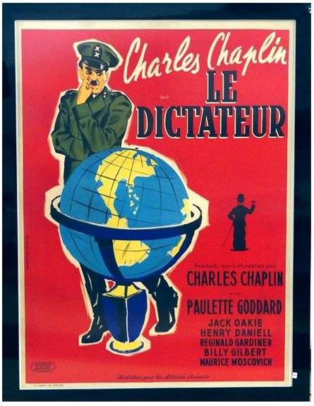 RARE CHARLIE CHAPLIN MOVIE POSTER