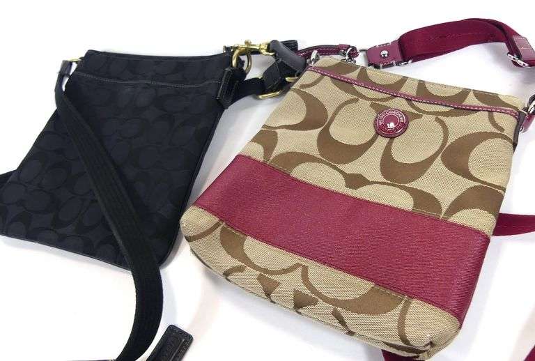 TWO COACH CROSSBODY SHOULDER BAGS