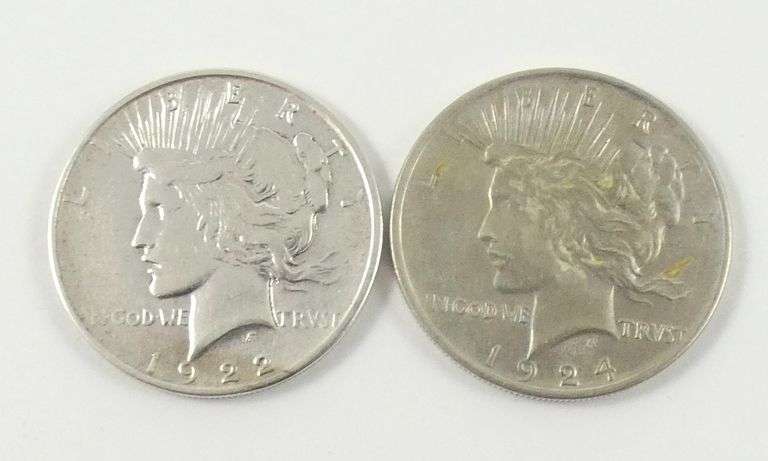 2 U.S. SILVER DOLLARS