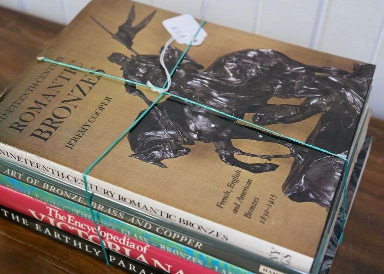 FIVE BOOKS, BRONZE, BRASS & COPPER, ETC.