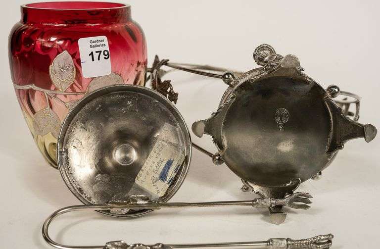 AMBERINA GLASS PICKLE CRUET