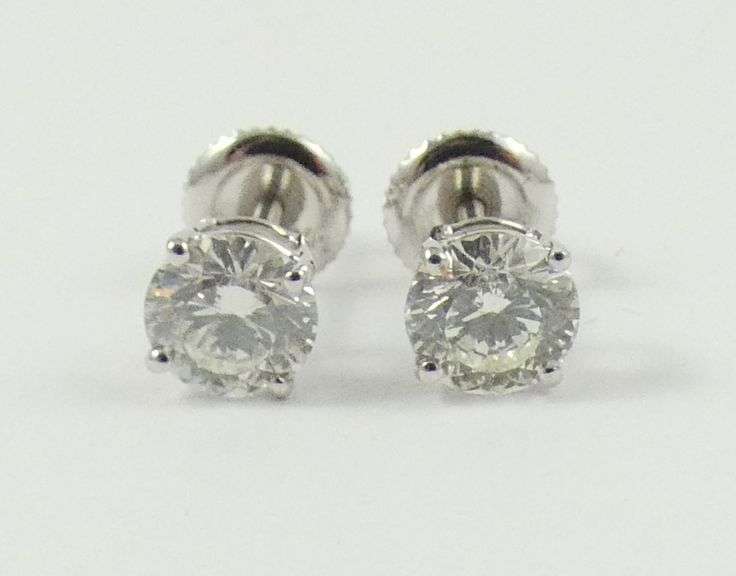PAIR VALUABLE DIAMOND EARRINGS
