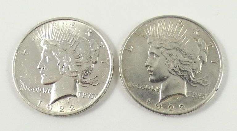 2 U.S. SILVER DOLLARS