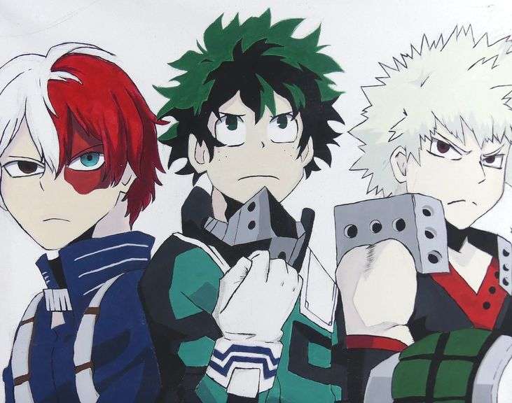 TWO ANIME/MANGA COMIC PAINTINGS