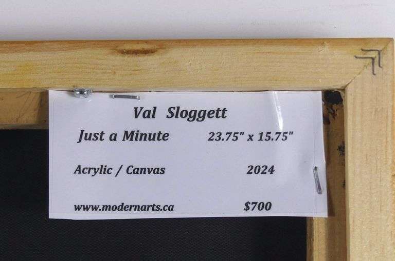 PAIR VAL SLOGGETT ACRYLICS