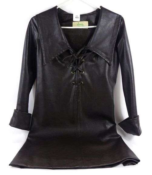 GROOVY LEATHER DRESS