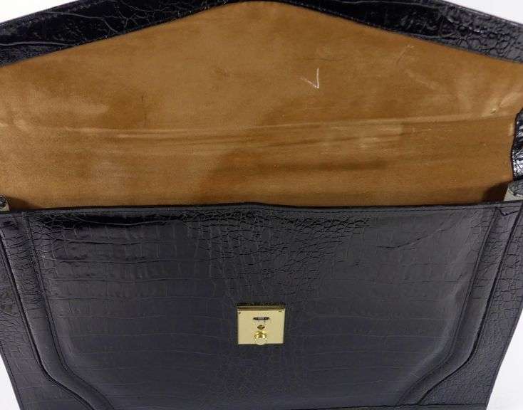 CROCODILE SKIN ATTACHE/BRIEFCASE