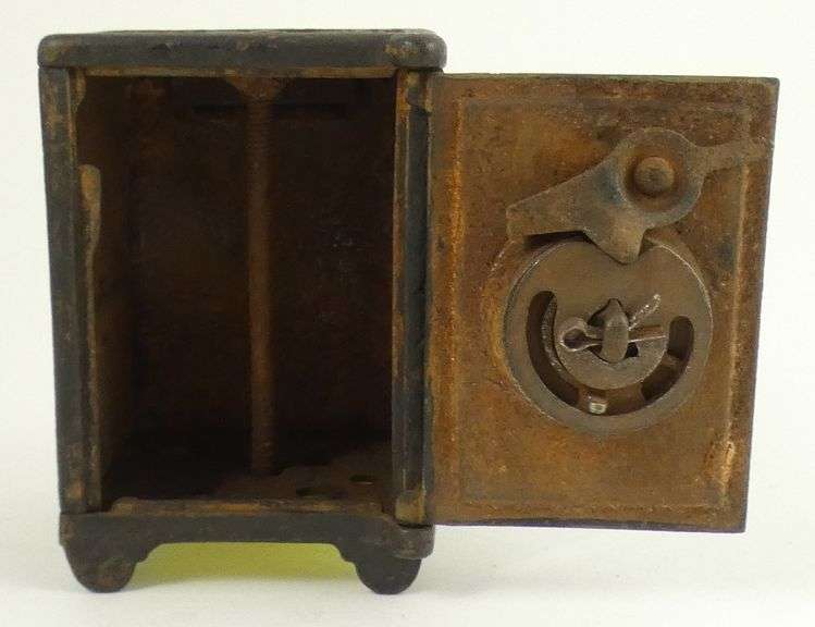 3 ANTIQUE CAST IRON SAFE BANKS