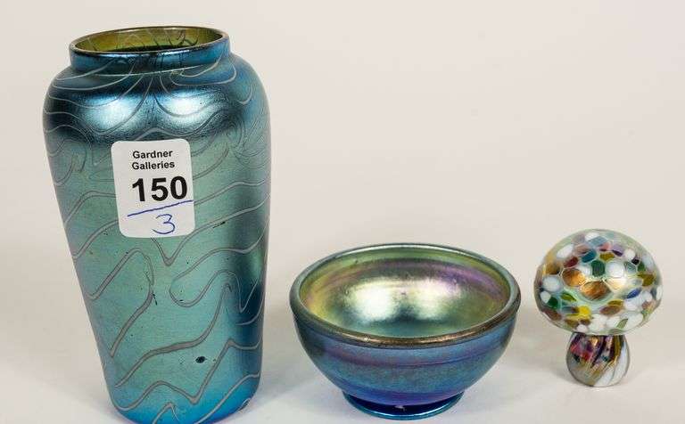 VASE, BOWL AND FIGURINE