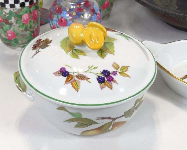 EVESHAM CHINA, GLASSWARE, KITCHENWARE, ETC.