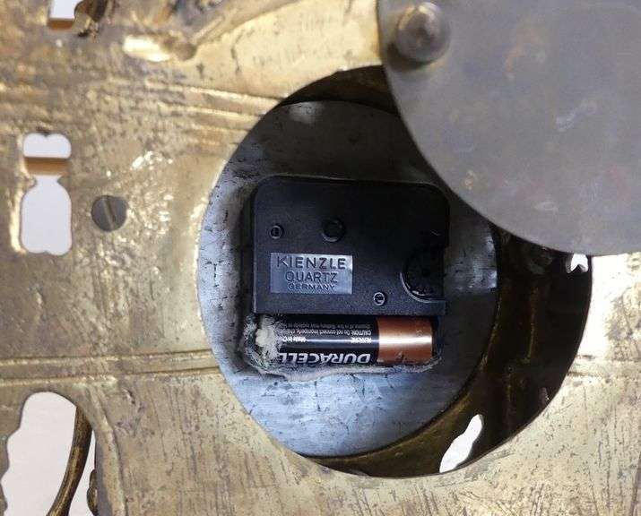 ELABORATE BRASS MANTEL CLOCK